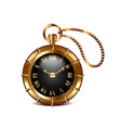 steampunk clock isolated on white vector image vector image