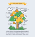 stylized tree vector image