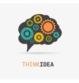 brain creation idea icon and element vector image