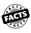 facts rubber stamp vector image