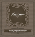 invitation design template vector image vector image