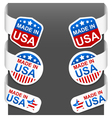 left and right side signs made in usa vector image