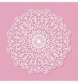 mandala white lace ornament vector image