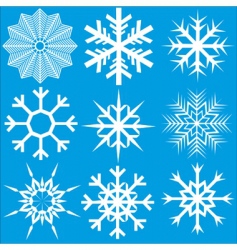 Snowflakes grunge background Royalty Free Vector Image