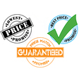 price match guarantee sticker icons vector image