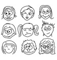 faces vector image