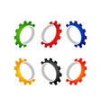 gear logo template icon vector image
