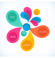 infographics background template vector image vector image