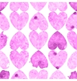 seamless pattern with watercolor hearts vector image vector image