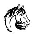 black horse sign vector image