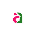 abstract icon logo for letter vector image vector image