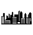city panorama simple icon vector image