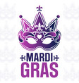 mardi gras holiday poster vector image