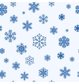 snowflakes seamless pattern vector image