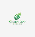 abstract leaf logo design inspiration usable vector image