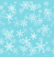 christmas seamless pattern of snowflakes vector image