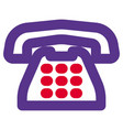 vintage design telephone for communication vector image vector image