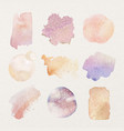 aesthetic watercolor graphic stickers pink design vector image