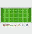 american football field vector image