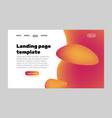 landing page template vector image vector image