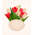 motherss day holiday background with bouquet vector image vector image