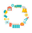 decorative icons collection poster vector image