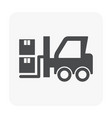shipping icon black vector image