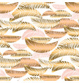 seamless pattern with palm foliage vector image vector image