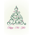 christmas tree vector image