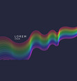 bright poster with dynamic waves vector image