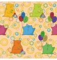 seamless cartoon toy animals vector image