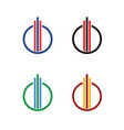 circle-company-logo vector image vector image