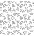 dog outline icon seamless pattern them for use vector image vector image