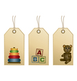 toys tags vector image
