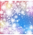 winter background with snowflakes vector image