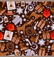 cowboy seamless pattern wild west icons wrapping vector image