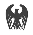 majestic eagle or falcon with long wing feathers vector image vector image