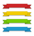 set of colorful banner ribbons vector image