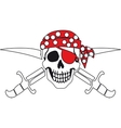 pirate symbol jolly roger vector image vector image