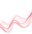 abstract red wave design element business vector image