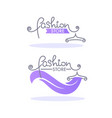 fashion boutique and store logo label emblem vector image vector image