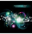 glowing circles vector image vector image