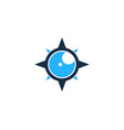 vision compass logo icon design vector image vector image