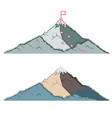 mountains landscape background vacation vector image vector image