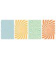 groovy hippie 70s backgrounds waves swirl twirl vector image
