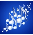music note background design vector image vector image