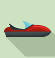 race jet ski icon flat style vector image vector image