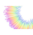 rainbow abstract stripe explode background vector image