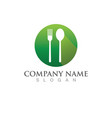 spoon logo template vector image