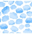 polygonal seamless pattern with clouds vector image vector image